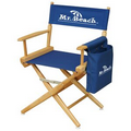 US Made Deluxe Dining Ht. Hardwood Director Chair w/Optional Side Bag